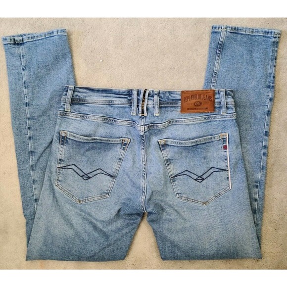 Replay Grover Stretch Selvedge Slim Fit Button Fly Mens Jeans Sz 31x32 - Picture 4 of 4